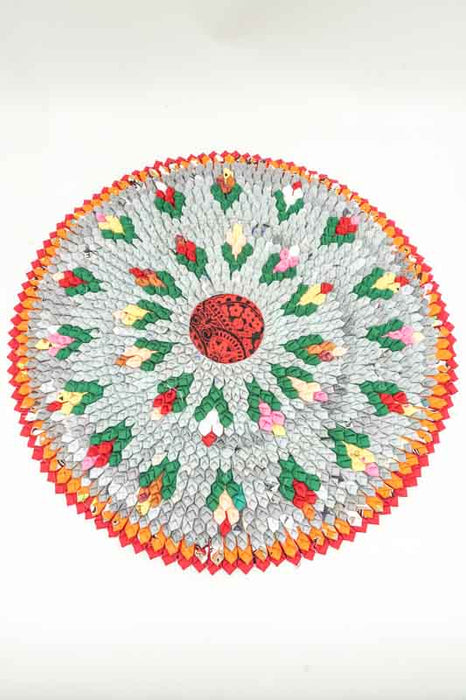 Teppich rund Bambus assortiert 50 cm