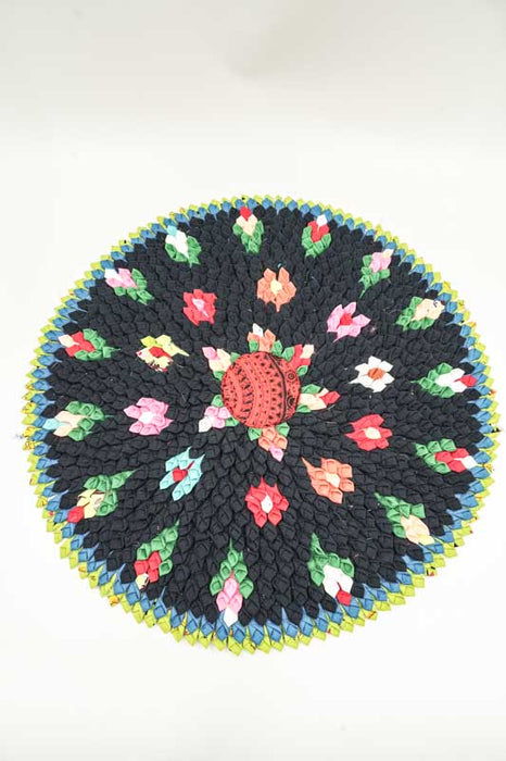 Teppich rund Bambus assortiert 50 cm