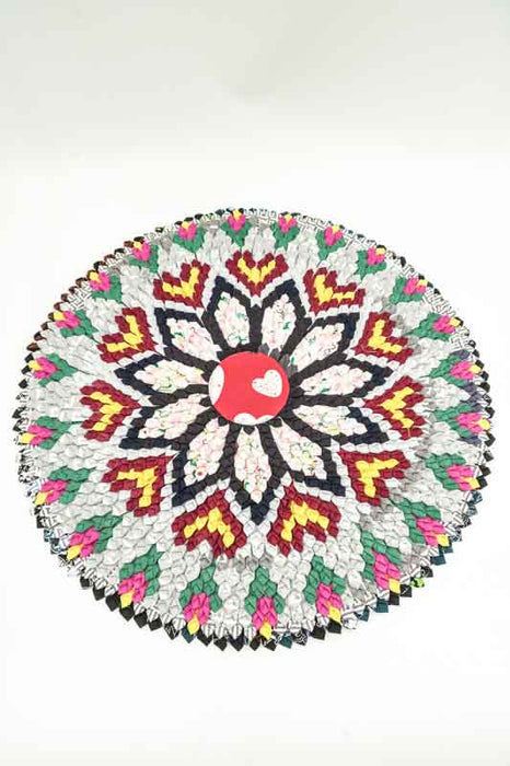 Teppich rund Bambus assortiert 50 cm