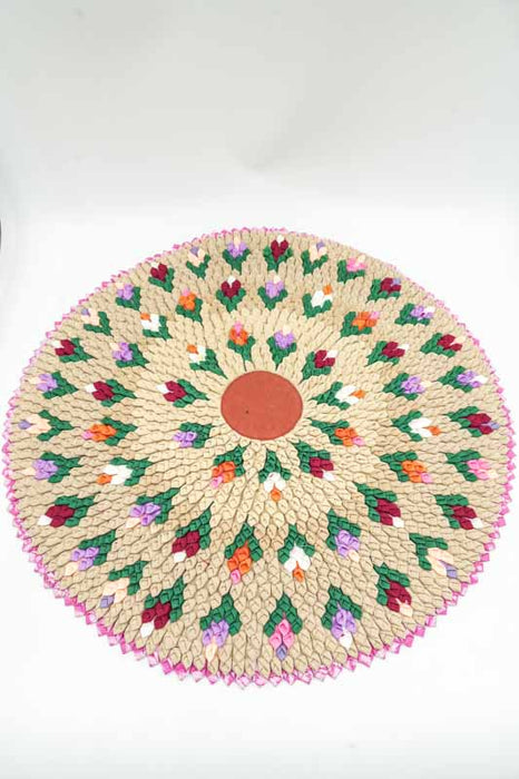 Teppich rund Bambus assortiert 60 cm