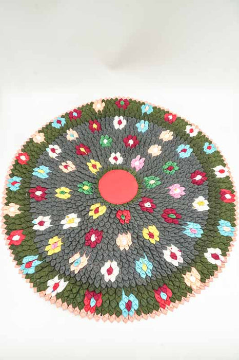 Teppich rund Bambus assortiert 60 cm