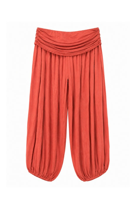 Harem Trousers Viscose Cinnamon - One Size