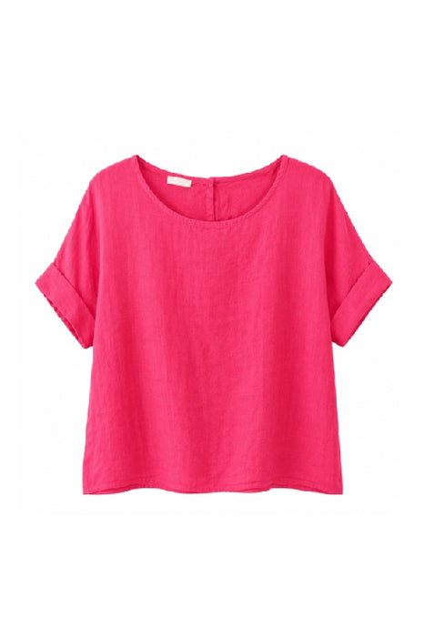 Leinentop fuchsia - One Size