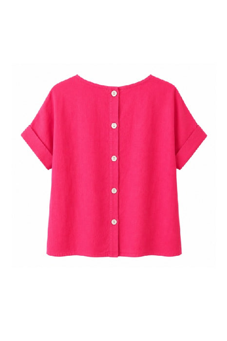 Leinentop fuchsia - One Size