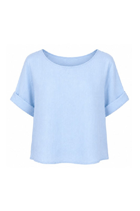 Leinentop hellblau - One Size