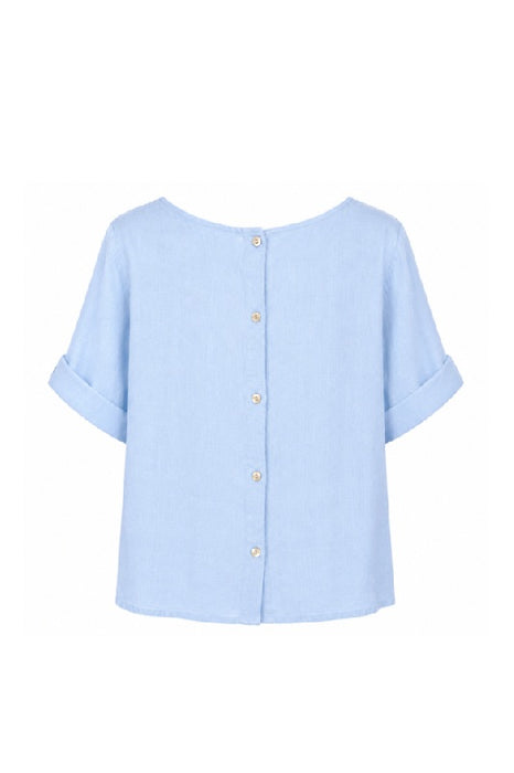 Leinentop hellblau - One Size