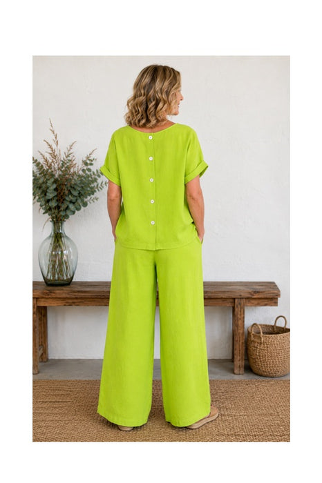 Leinenhose hellgrün - One Size