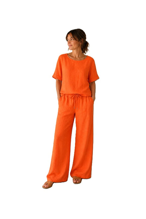 Leinenhose orange - One Size
