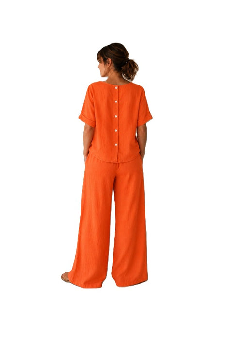 Leinenhose orange - One Size