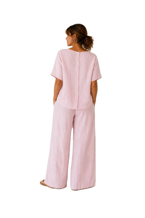 Leinenhose altrosa - One Size