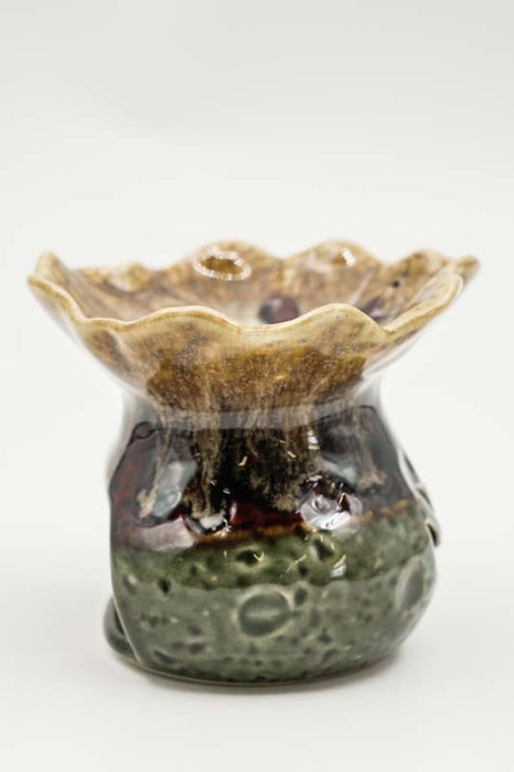 Ceramic Burner for Charcoal Tablets Lotus Flower medium