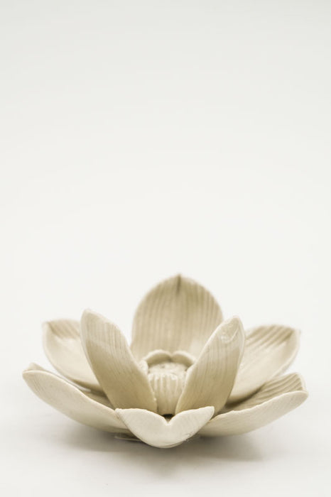 Incense Holder Ceramic Lotus Flower Medium
