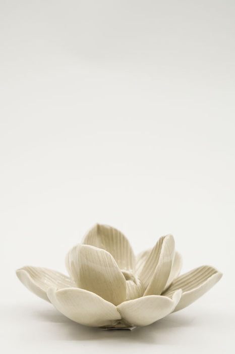 Incense Holder Ceramic Lotus Flower Medium