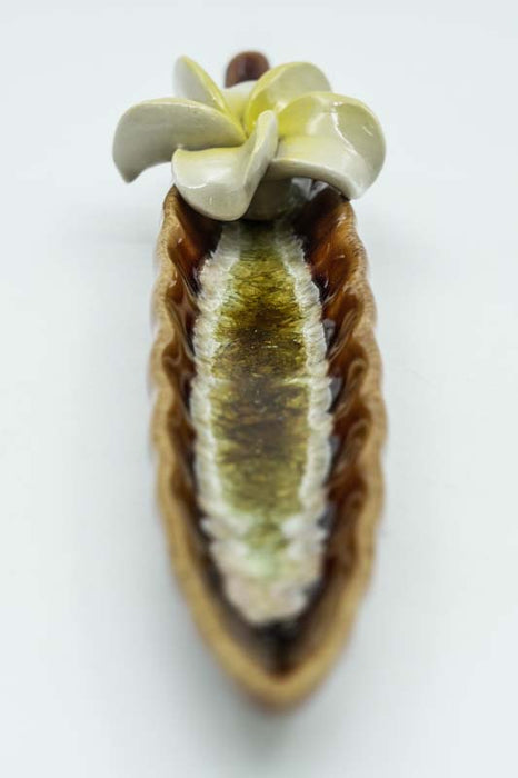 Incense Holder Ceramic with Flower