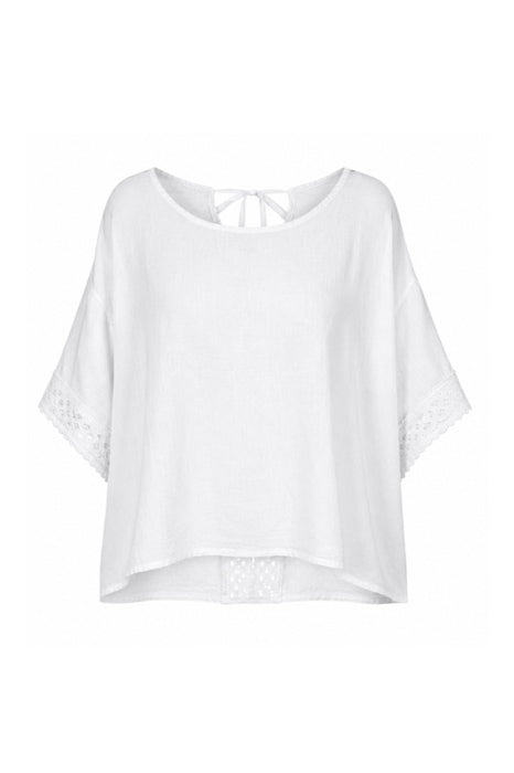 Linen top loose white - One size