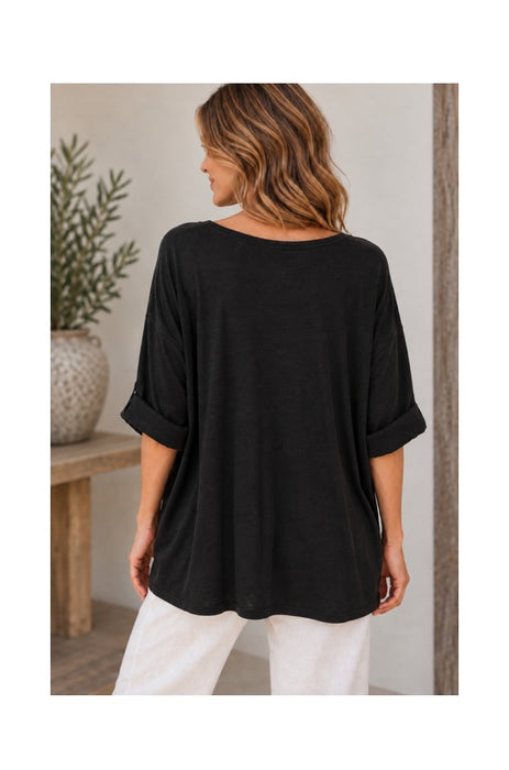 Cardigan viscose/polyester/nylon anthracite - One Size