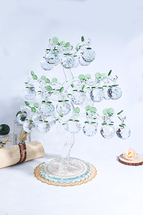 Glasdekobaum 36 Äpfel (4 cm Durchmesser) klar