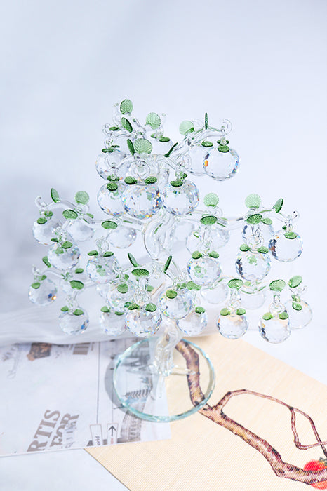 Glasdekobaum 36 Äpfel (4 cm Durchmesser) klar