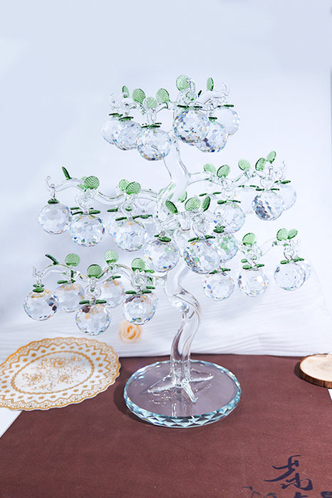 Glasdekobaum 36 Äpfel (4 cm Durchmesser) klar