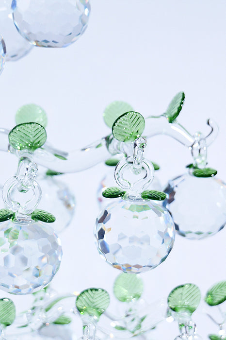 Glasdekobaum 36 Äpfel (4 cm Durchmesser) klar