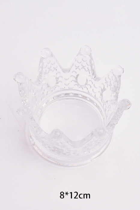 Tealight Holder Crown with 300g Demagnetization Stone 8.3x12.2cm