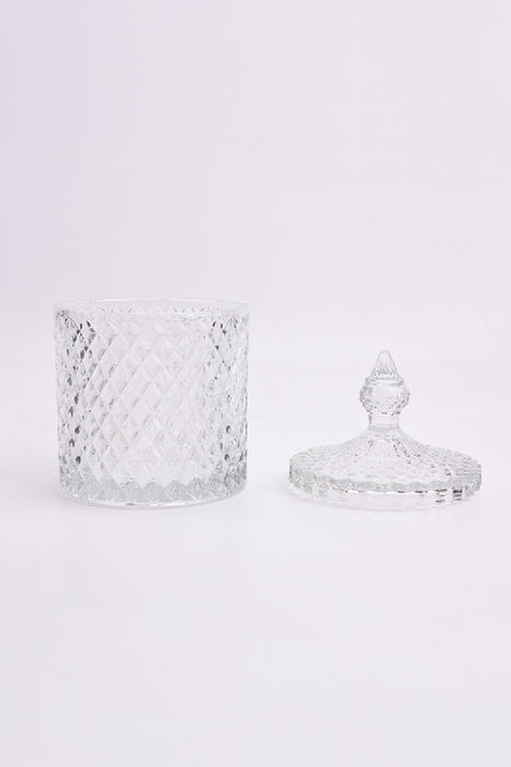 Glasdose Zylinder mit Deckel klar 10x18cm