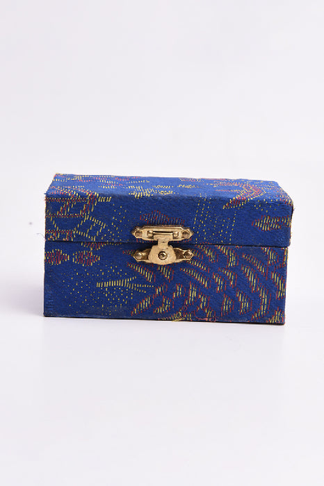 À DÉFINIR_Boules de Qi Gong émaillées bleu, soleil et lune rouge/blanc dans une boîte bleue 37mm