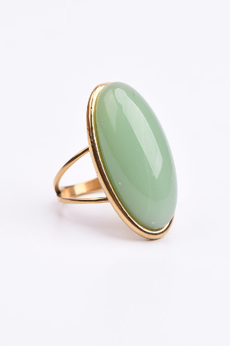 Ring Edelstahl vergoldet Southern Jade