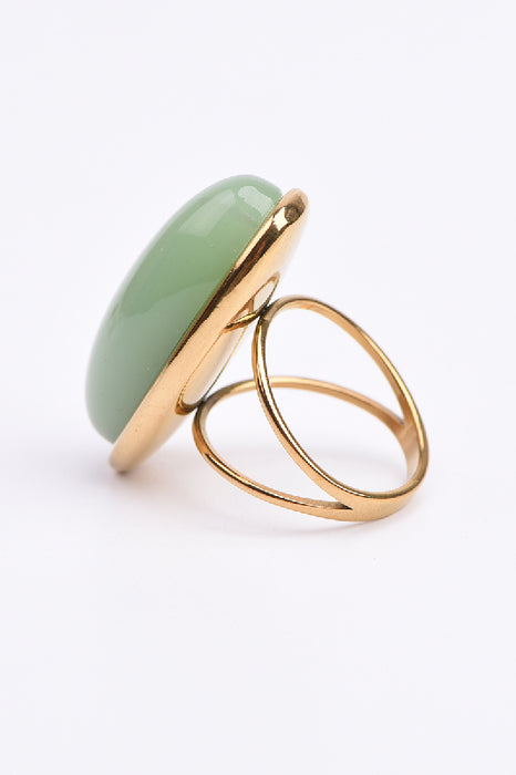 Ring Edelstahl vergoldet Southern Jade
