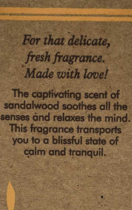 Aroma Oil Organic Mysore Chandan - Sandalwood, 10ml