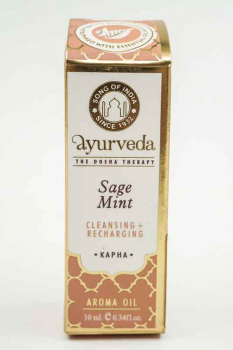 Huile aromatique 10ml Sauge Menthe - KAPHA (Parfum Tri Dosha)