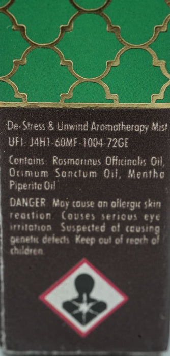 Aromaspray De-Stress & Unwind - Duftnote: Rosmarin, Basilikum, Pfefferminze, 8 ml