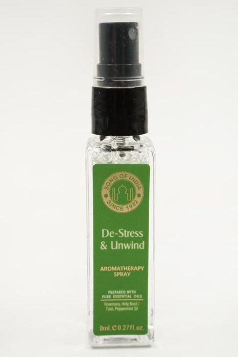 Aromaspray De-Stress & Unwind - Duftnote: Rosmarin, Basilikum, Pfefferminze, 8 ml
