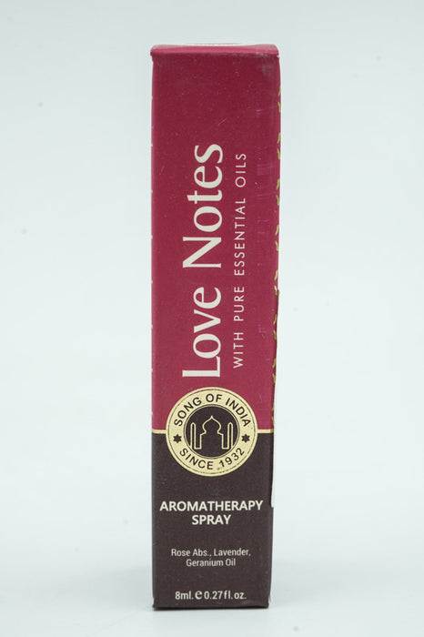 Aromaspray Love Notes - Duftnote: Rose, Lavender, Geranium Oil, 8 ml