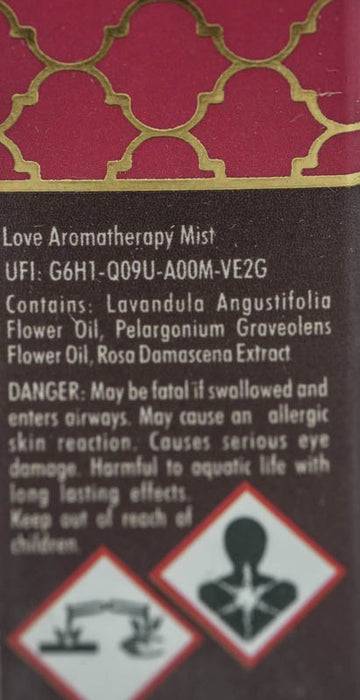 Aromaspray Love Notes - Duftnote: Rose, Lavender, Geranium Oil, 8 ml