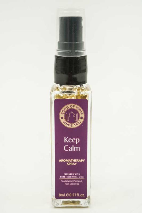 Aromaspray Keep Calm - Duftnote: Sandelholz, Patchouli, Zitrone und Kiefernholz, 8 ml