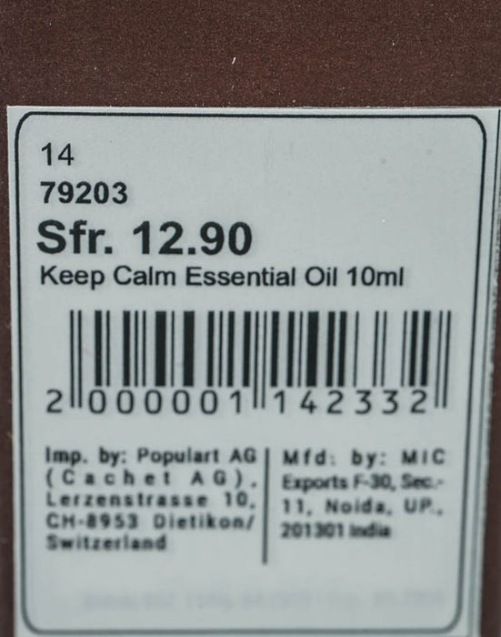 Aroma Oil Keep Calm, 10ml
