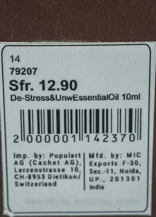 Huile aromatique déstressante et relaxante, 10 ml