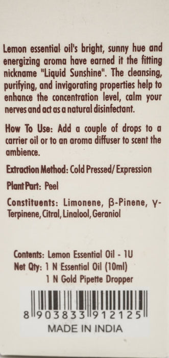 Huile aromatique Ayurveda Citron 10 ml