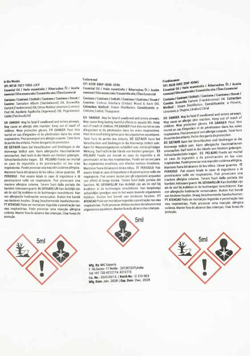 Aroma Öl Set "Woodsy" 3x5ml