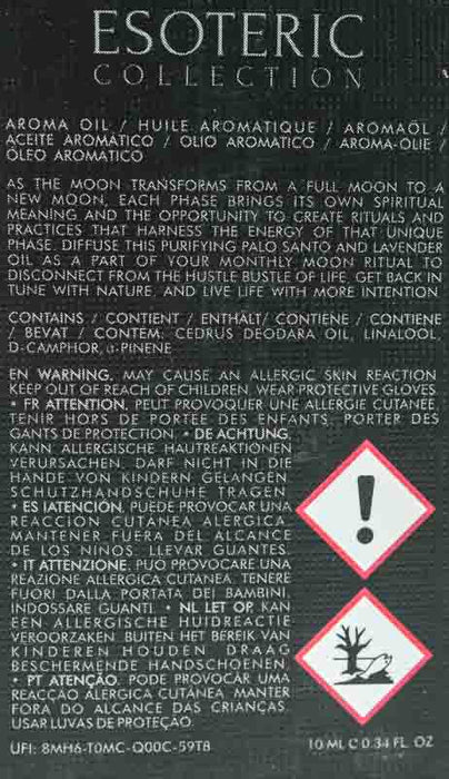 Aroma Oil 10ml Esoteric Collection "PURIFYING MOON" Palo Santo & Lavender