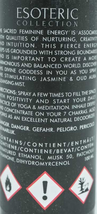 Aroma Spray 100ml Esoteric Collection "DIVINE GODDESS" Jasmine & Oud