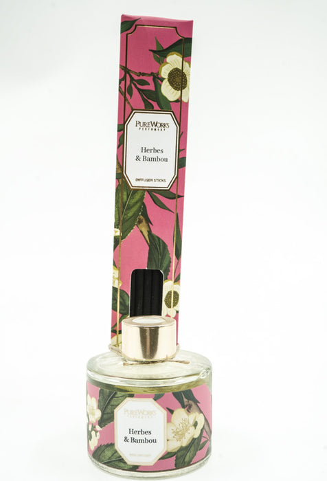 Diffuseur 120ml Herbes &amp; Bambou