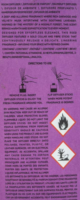 Diffuser 120ml Bois Noir &amp; Musc
