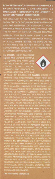 Room spray 100ml Ambre Riche &amp; Oud