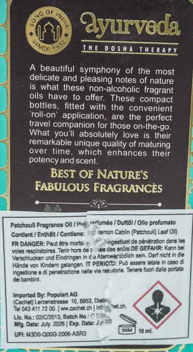 Roll-On Patchouli Noir 10 ml