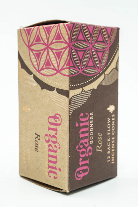 Backflow incense cones Organic Rose