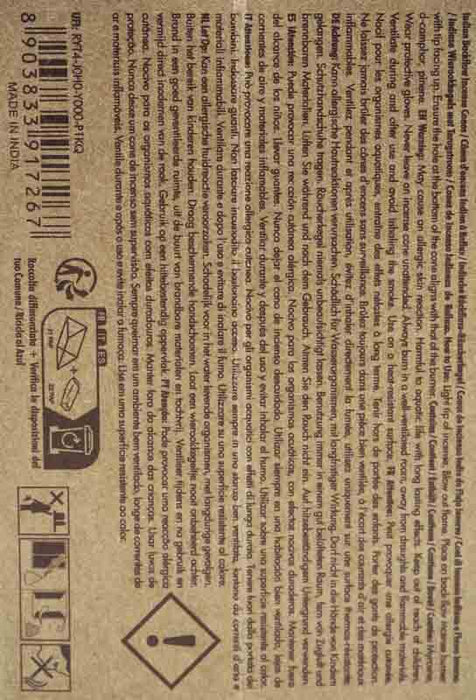 Rückfluss-Räucherkegel Organic Lavender