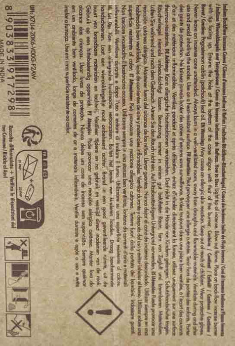 Backflow incense cones Organic Patchouli