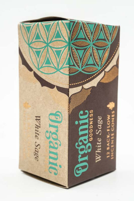 Backflow incense cones Organic White Sage